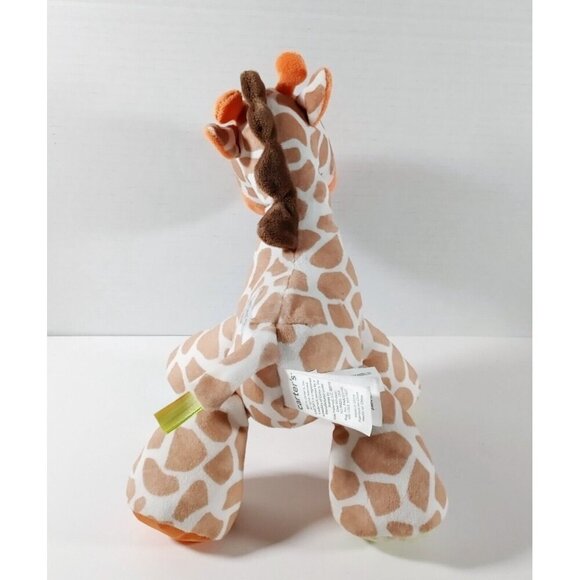 Carter's Baby Plush Giraffe Stuffed Animal Rattle Mirror Crinkle Squeak Toy 10" - Picture 3 of 4